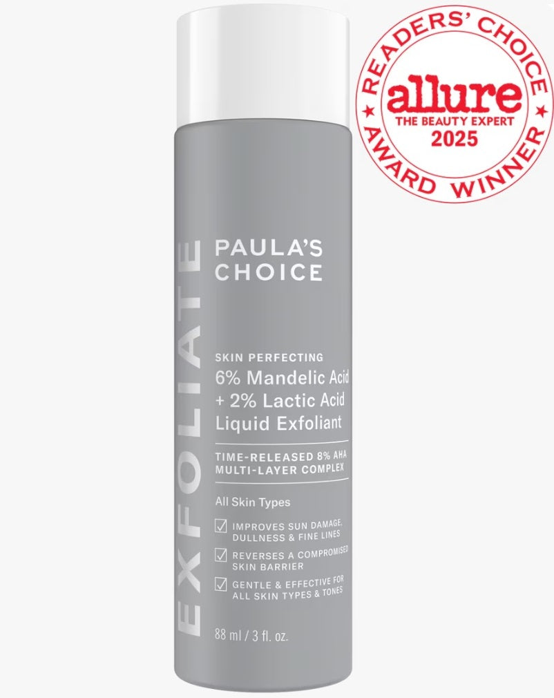 PAULA'S CHOICE 6% Mandelic Acid + 2% Lactic Acid Liquid Exfoliant 88mL