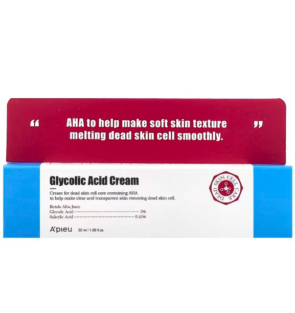 APIEU Corea Glycolic Acid Cream 50mL Crema Ácido Glicólico