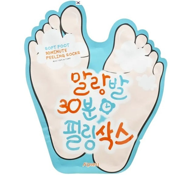 APIEU Mascarilla Exfoliante de Pies Soft Foot 30 Peeling Socks A'PIEU