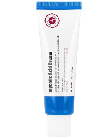 APIEU Corea Glycolic Acid Cream 50mL Crema Ácido Glicólico