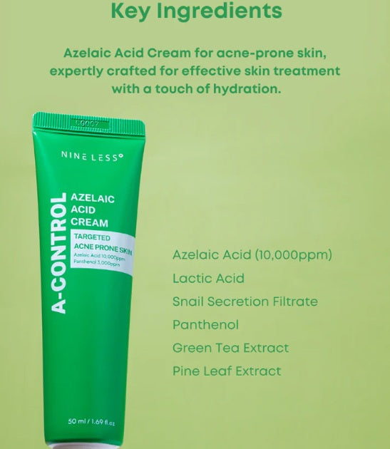 NINELESS A-Control Azelaic Acid Cream 50mL NINE LESS