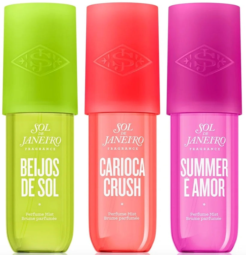 Sol de Janeiro Trio Carioca Crush + Beijos De Sol + Summer E Amor Perfume Mist